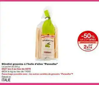 Monoprix Stiratini Gressins à L'huile D'olive offre