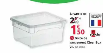 BoĂźte De Rangement Clear Box Sundis