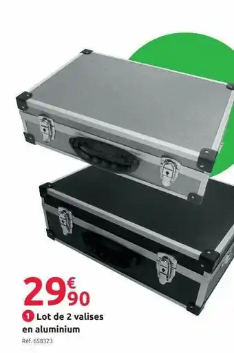 Mr Bricolage Lot De 2 Valises En Aluminium offre