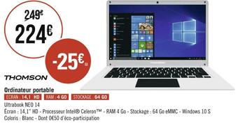 Géant Casino Ordinateur portable offre