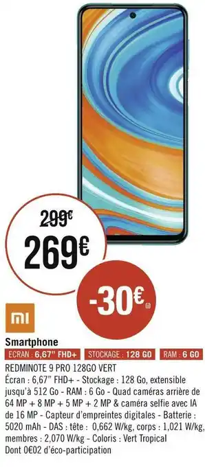 Géant Casino Smartphone offre