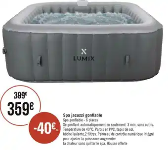 Spa jacuzzi gonflable