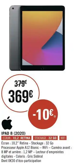 Géant Casino Ipad 8 (2020) offre