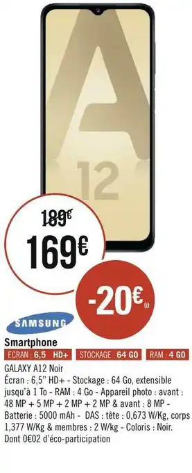 Géant Casino Smartphone offre