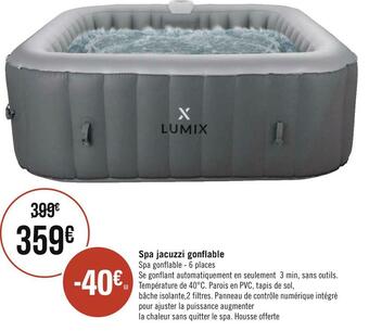 Géant Casino Spa jacuzzi gonflable offre