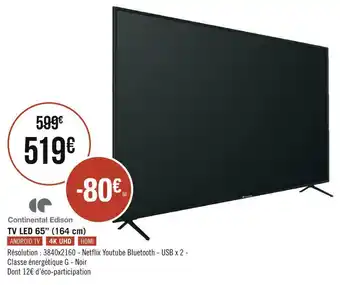 Tv led 65’’ (164 cm)
