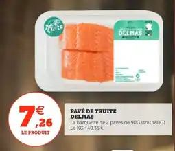 Utile Pavé de truite delmas offre