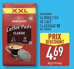 ALDI Barissimo 56 dosettes de café classique offre