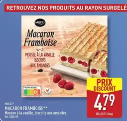ALDI Mucci macaron framboise offre