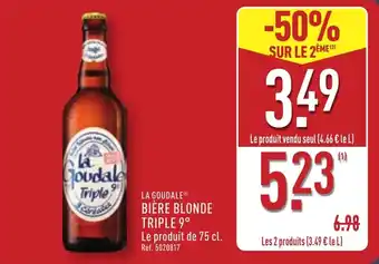 La goudale bière blonde triple 9°
