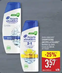 ALDI Head & shoulders shampooing antipelliculaire offre
