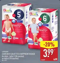 ALDI Cherubin couches culottes d'apprentissage offre