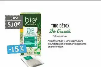 Naturalia Trio Détox Bio Conseils offre