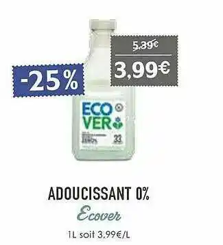 Naturalia Adoucissant 0% Ecover offre