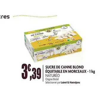 naturéO Sucre De Canne Blond équitable En Morceaux - 1 Kg Naturéo offre