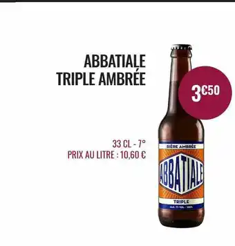 Nicolas Abbatiale Triple Ambrée offre