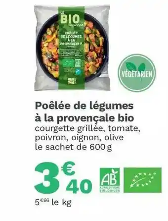 Picard Poêlée De Légumes à La Provençale Bio offre