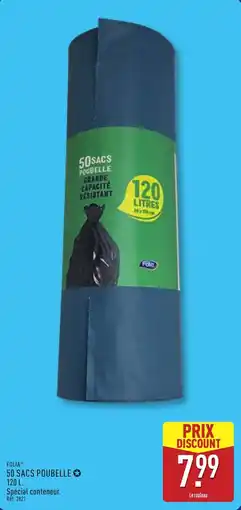 ALDI Folia 50 sacs poubelle offre