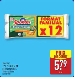 ALDI Spontex 12 éponges offre