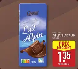 ALDI Choceur tablette lait alpin offre