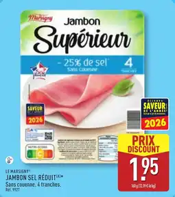 ALDI Le marsigny jambon sel réduit offre