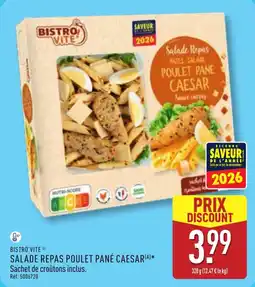 ALDI Bistro'vite salade repas poulet pané caesar offre