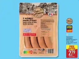 ALDI Pays gourmand véritables knacks d'alsace offre