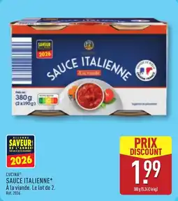 ALDI Cucina sauce italienne offre