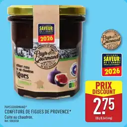 ALDI Pays gourmand confiture de figues de provence offre
