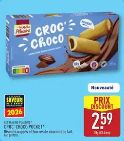 ALDI Les malins plaisirs croc choco pocket offre