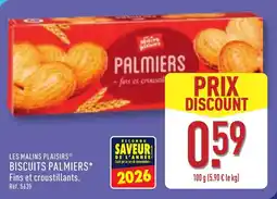 ALDI Les malins plaisirs biscuits palmiers offre