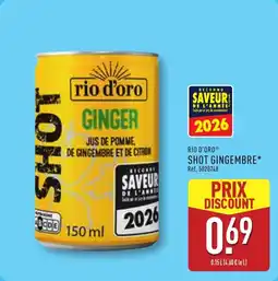 ALDI Rio d'oro shot gingembre offre