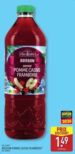 ALDI Rio d'oro boisson pomme cassis framboise offre