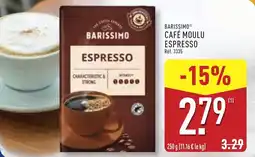 ALDI Barissimo café moulu espresso offre