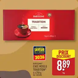 ALDI Barissimo café moulu tradition offre