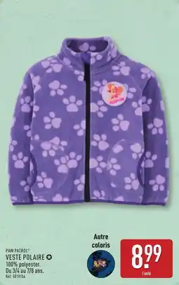 ALDI Paw patrol veste polaire offre