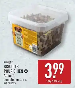 ALDI Roméo biscuits pour chien offre