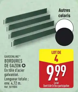 ALDI Gardenline bordures de gazon offre