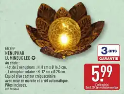 ALDI Belavi nénuphar lumineux led offre