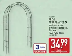 ALDI Belavi arche pour plantes offre