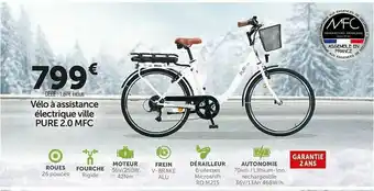 Roady Vélo à Assistance électrique Ville Pure 2.0 Mfc offre