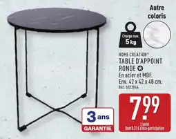 ALDI Home creation table d'appoint ronde offre
