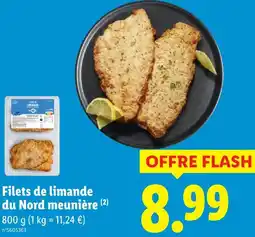 Lidl Filets de limande du nord meunière offre
