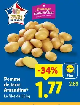 Lidl Pomme de terre amandine offre