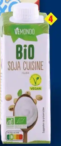 Lidl Vemondo soja cuisine bio offre