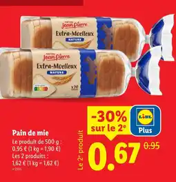 Lidl Maitre jean pierre pain de mie offre