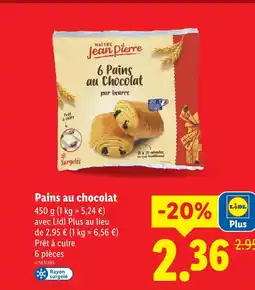 Lidl Maitre jean pierre pains au chocolat offre