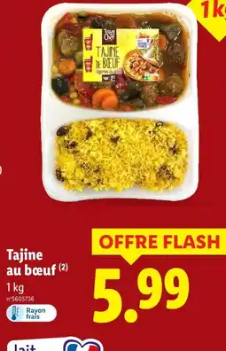 Lidl Toque du chef tajine au bœuf offre