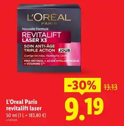Lidl L'oreal paris revitalift laser offre