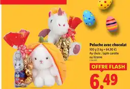 Lidl Peluche avec chocolat offre